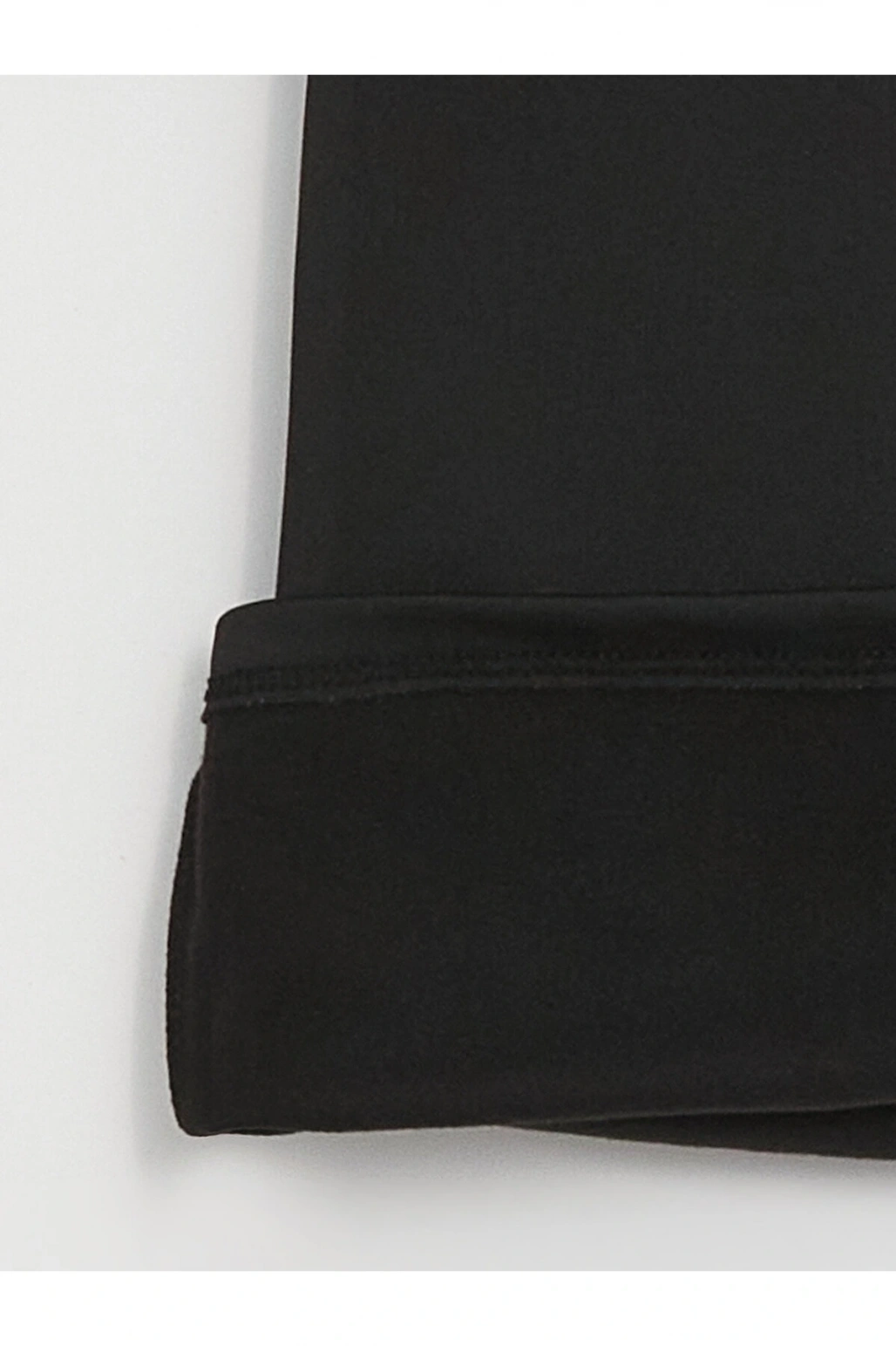 Bisiklet Yaka Düz Uzun Kollu Kadın Tişört