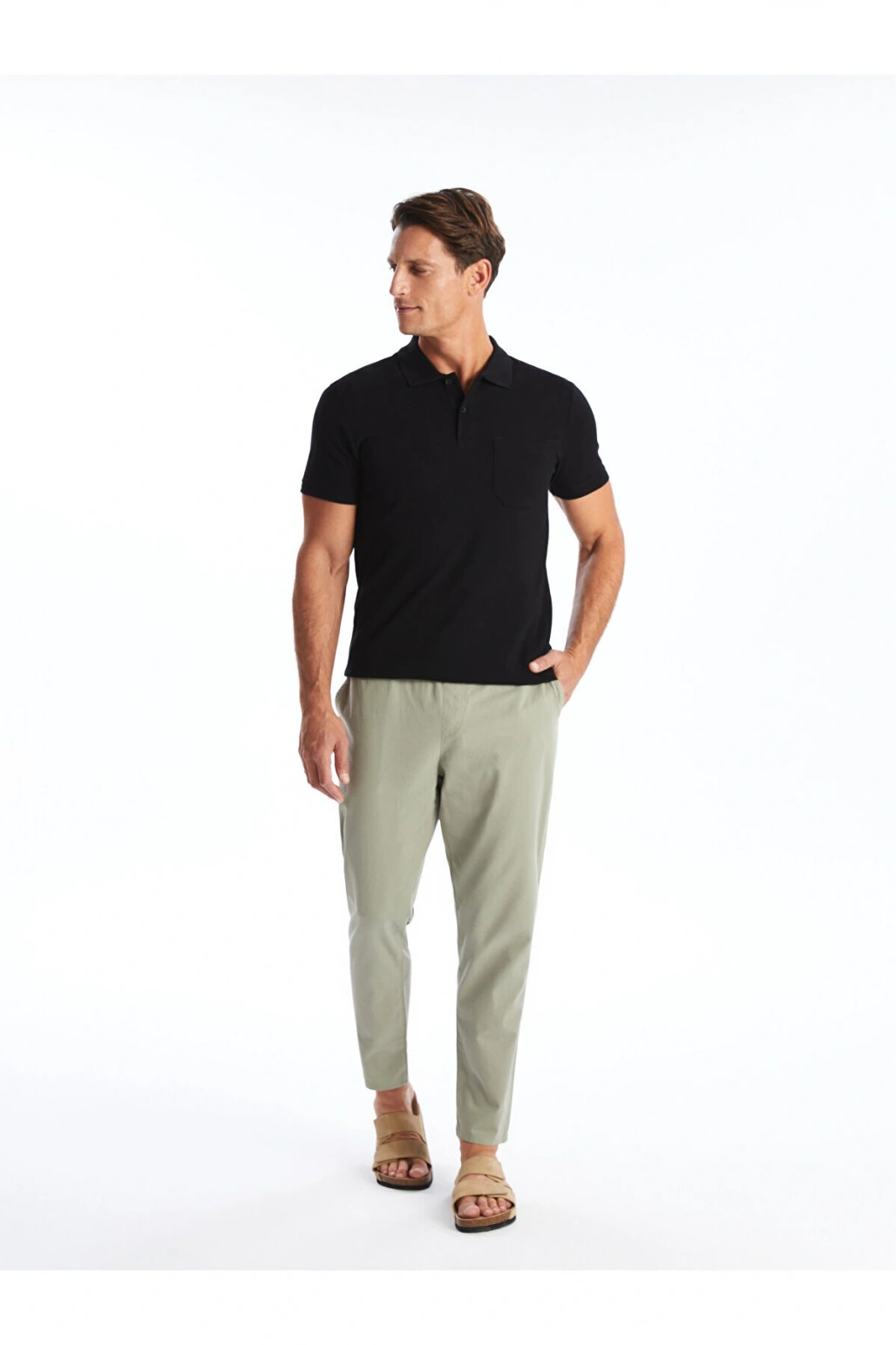 LCW Polo Yaka Kısa Kollu Pike Erkek Tişört