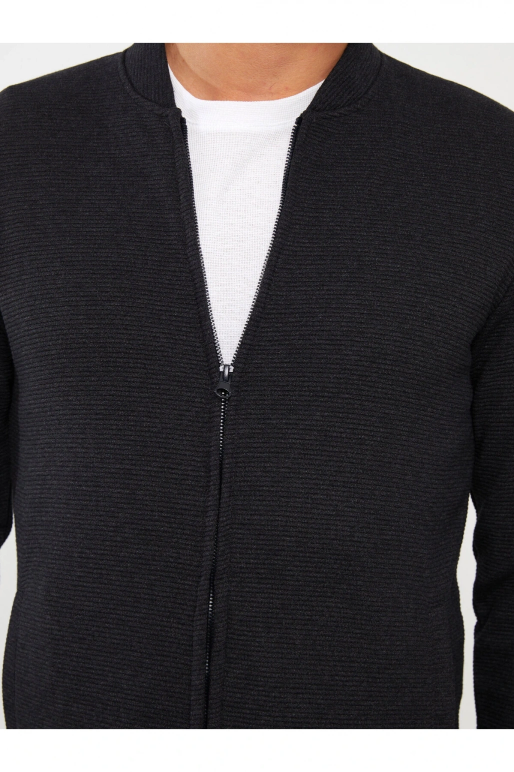 Rahat Kalıp Kolej Yaka Erkek Triko Hırka