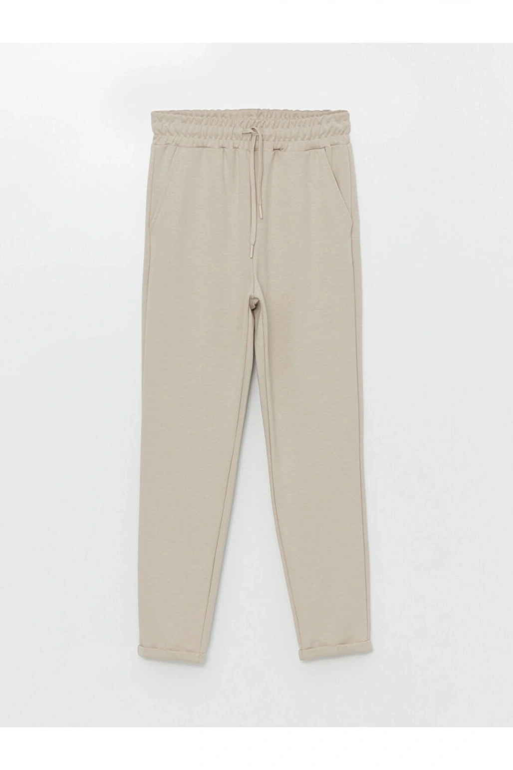 LCW Modest Koyu Gri Kadın Beli Lastikli Düz Eşofman Altı