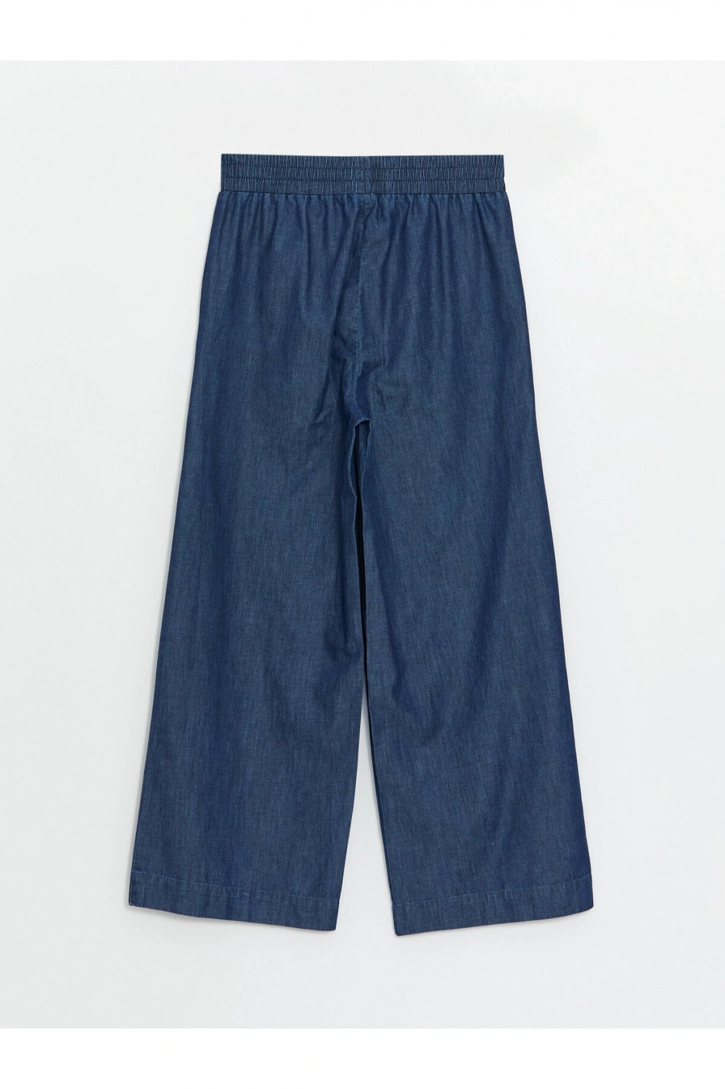 Beli Lastikli Wideleg Kadın Jean Pantolon