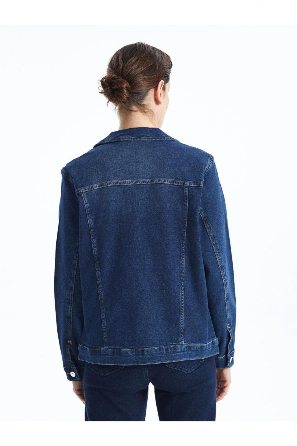 Gomlek Yaka Kadin Jean Ceket - W44872z8