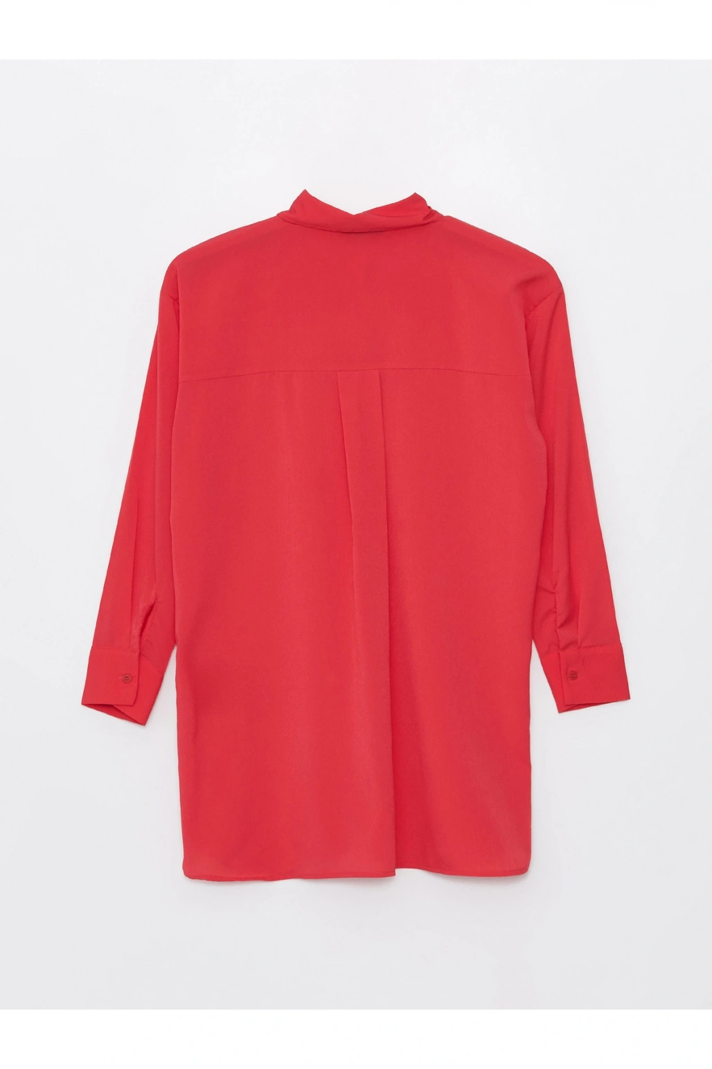 Düz Uzun Kollu Oversize Kadın Gömlek Tunik