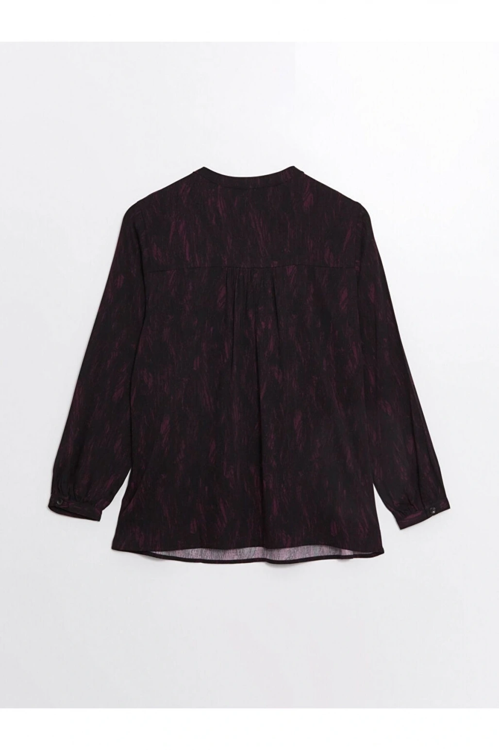 LCW Kaçık Yaka Desenli Uzun Kollu Kadın Bluz