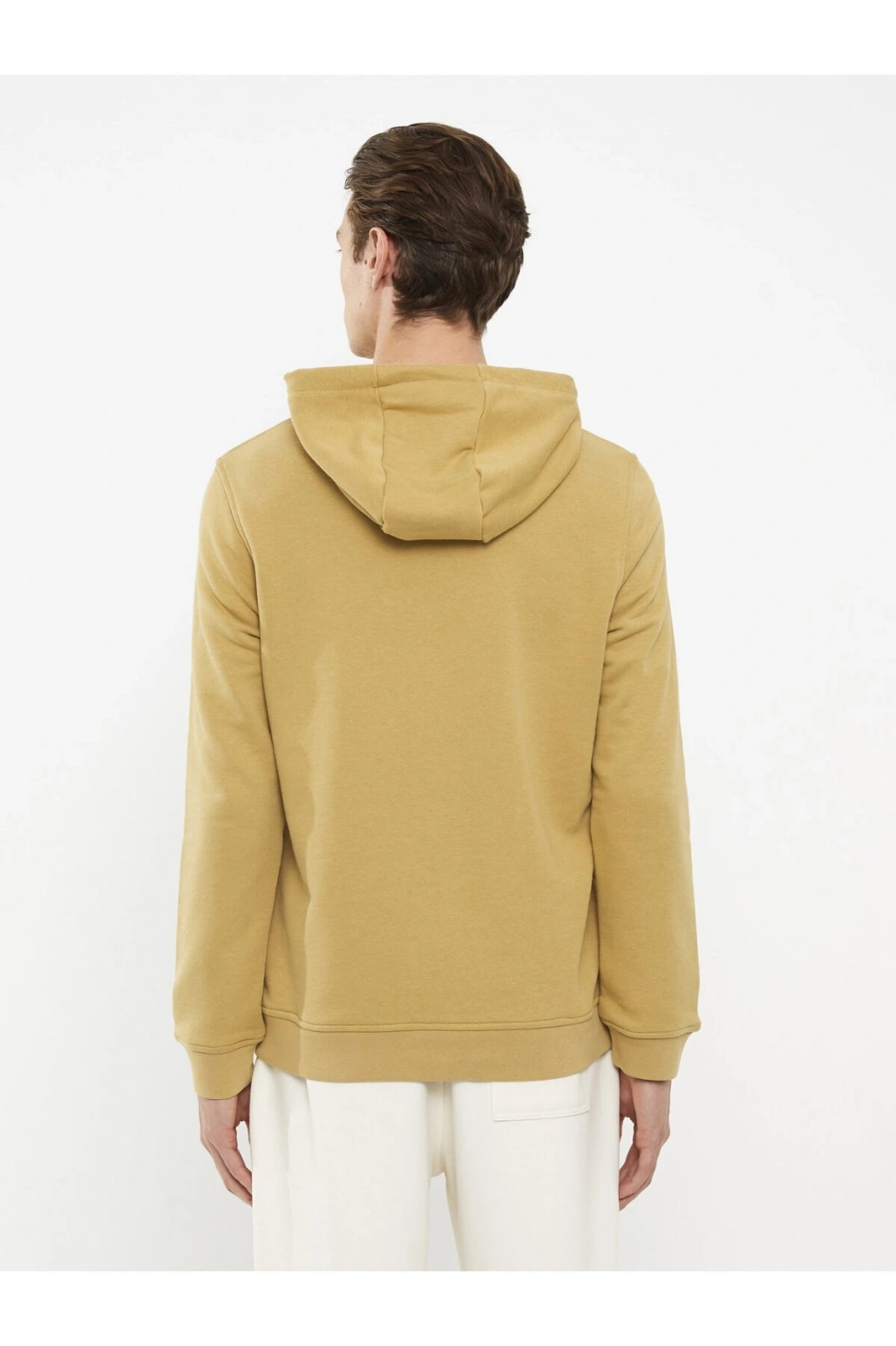 Kapüşonlu Uzun Kollu Baskılı Erkek Sweatshirt