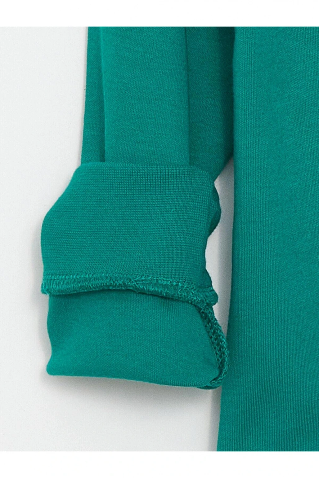 LCW Kids Zümrüt Yeşili Bisiklet Yaka Baskılı Erkek Çocuk Eşofman Takım