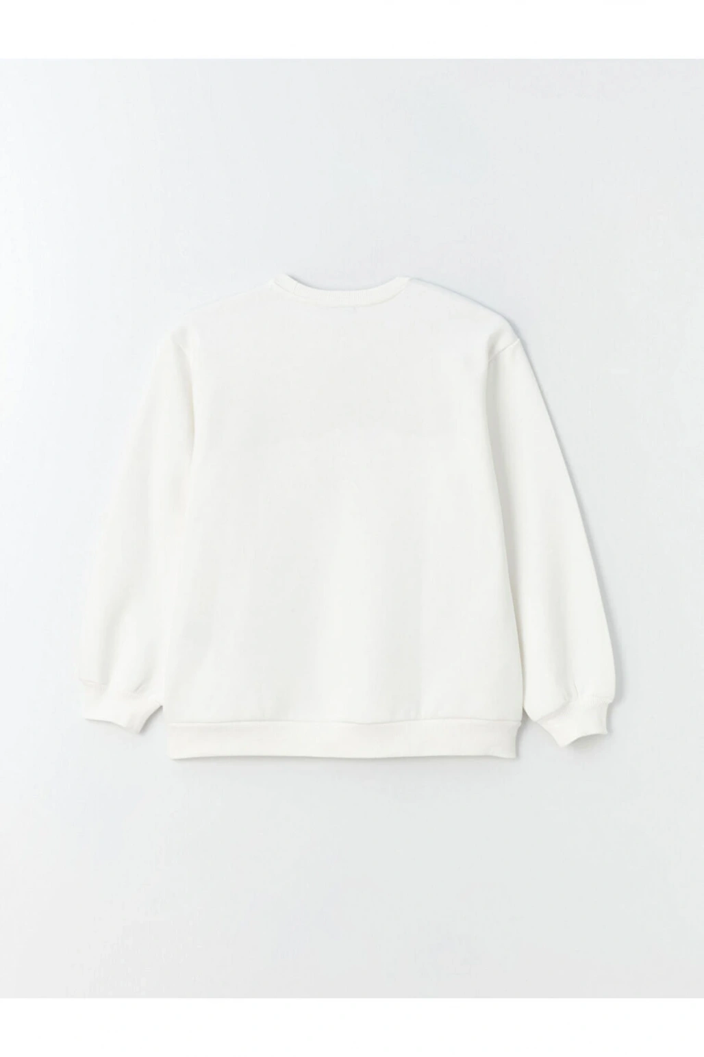 Bisiklet Yaka Nakışlı Uzun Kollu Kadın Sweatshirt