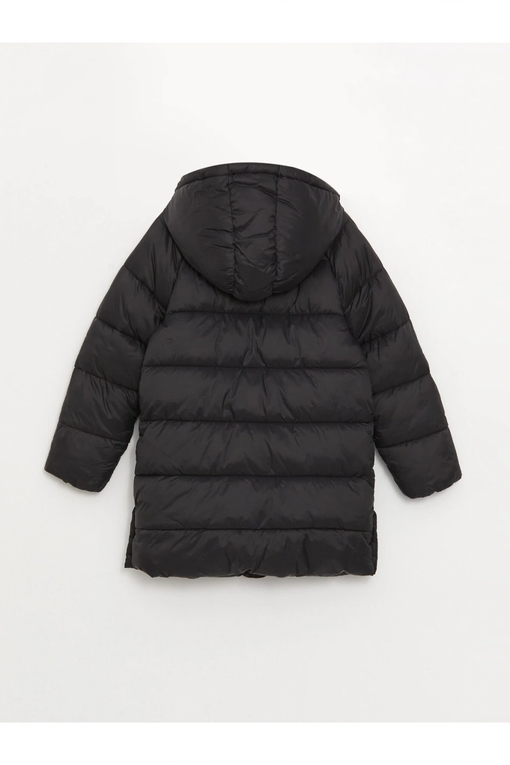 Kapüşonlu Kız Çocuk Şişme Mont