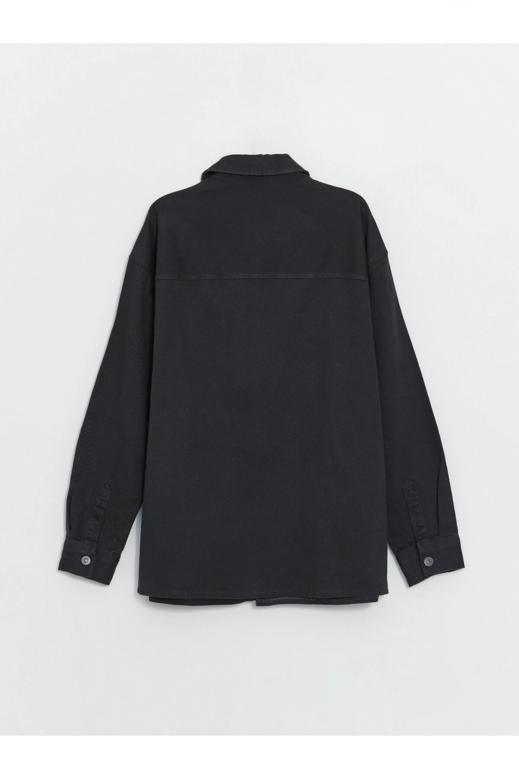 Rahat Kalıp Uzun Kollu Gabardin Erkek Gömlek Ceket