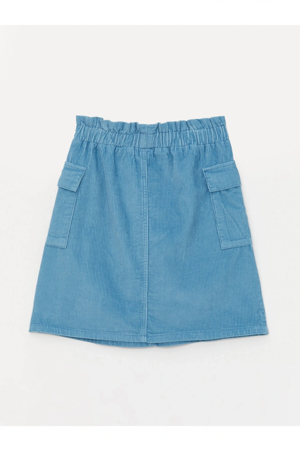 LCW Kids Beli Lastikli Basic Kadife Kız Çocuk Etek