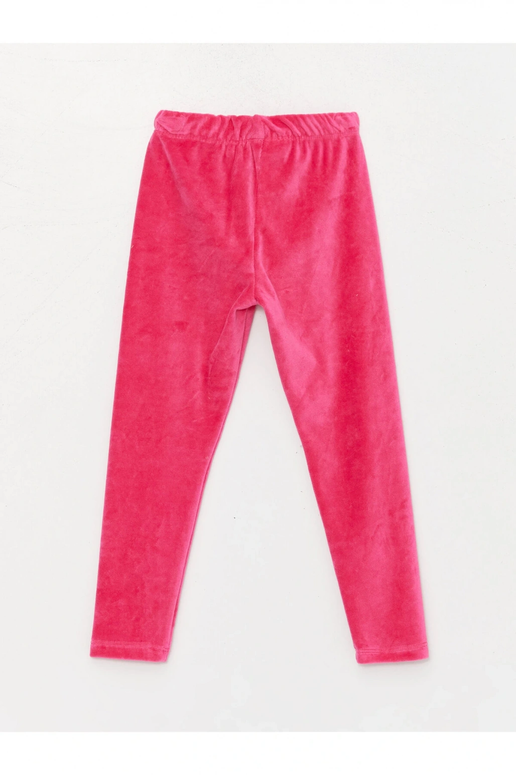 Beli Lastikli Basic Kız Çocuk Kadife Tayt