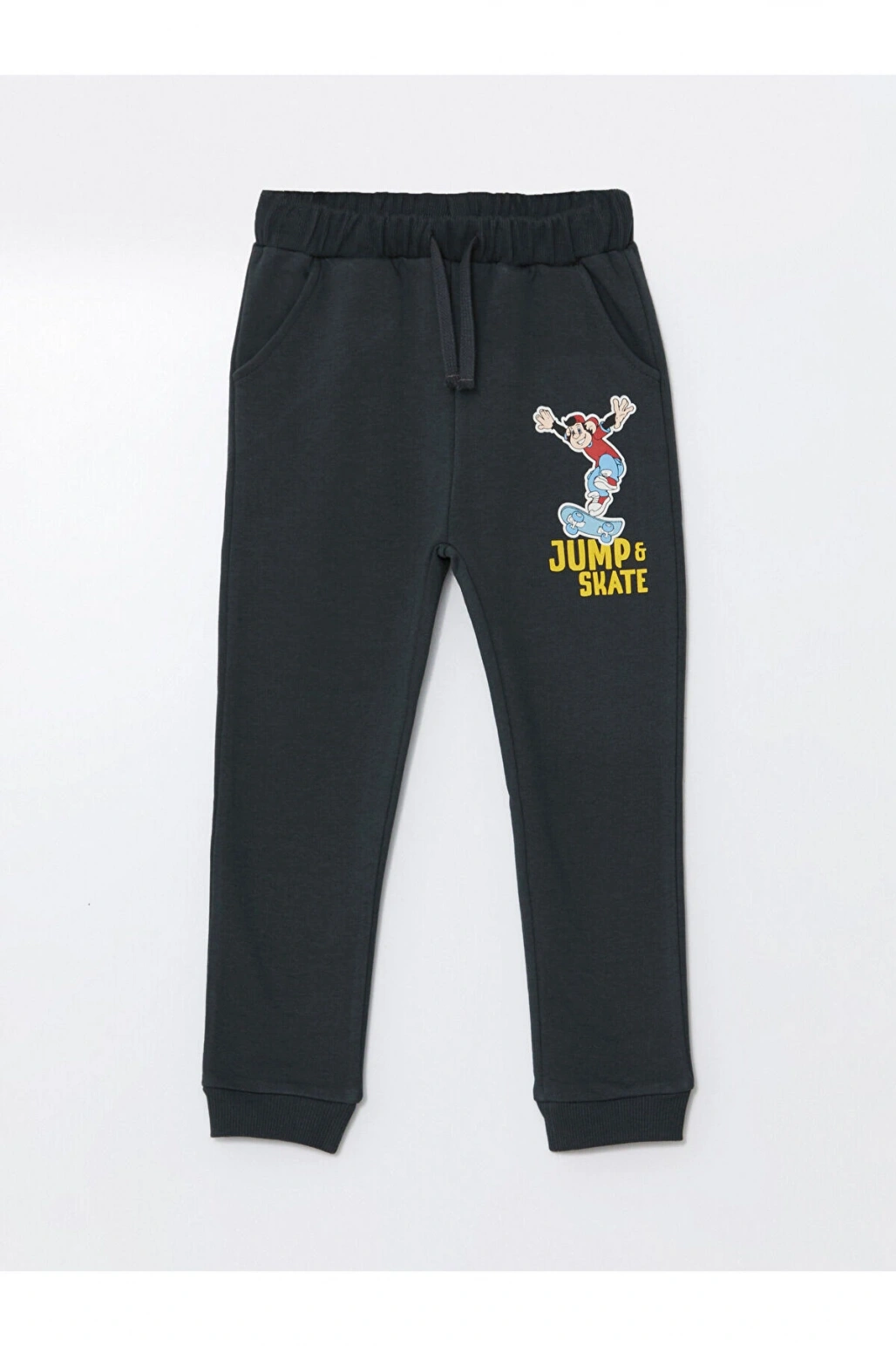 Beli Lastikli Nostaljik Maymun Erkek Bebek Jogger Eşofman Alt