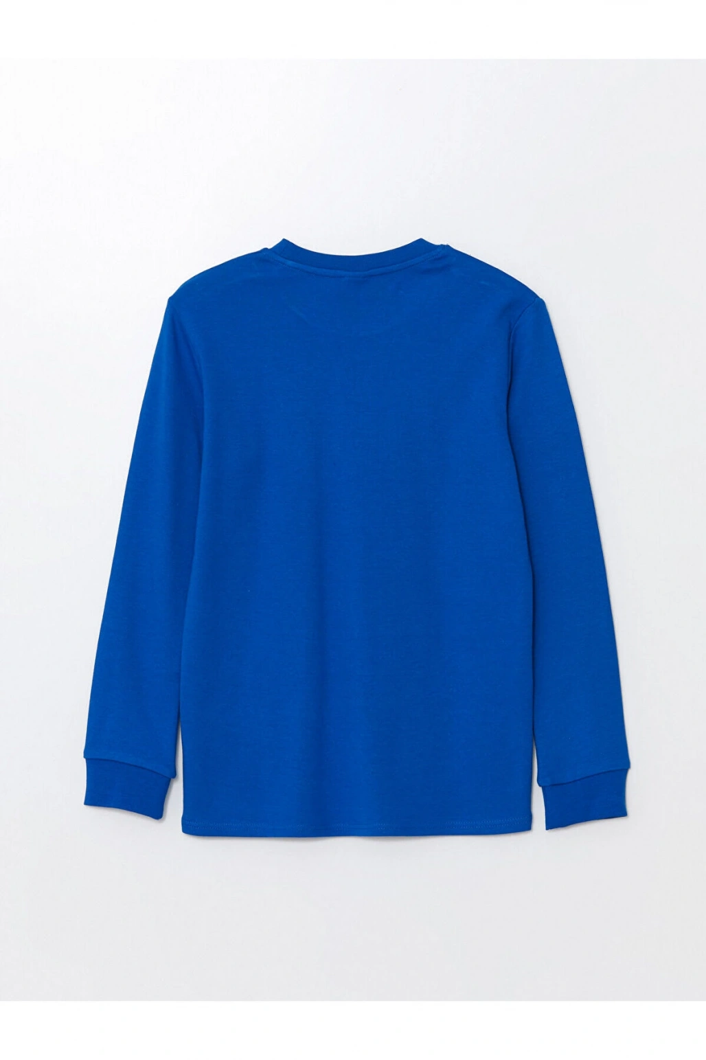 Bisiklet Yaka Baskılı Uzun Kollu Erkek Çocuk Tişört