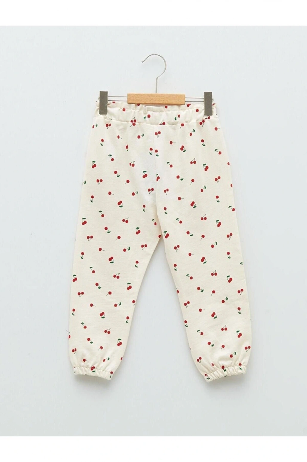 LCW baby Beli Lastikli Baskılı Kız Bebek Jogger Eşofman Alt