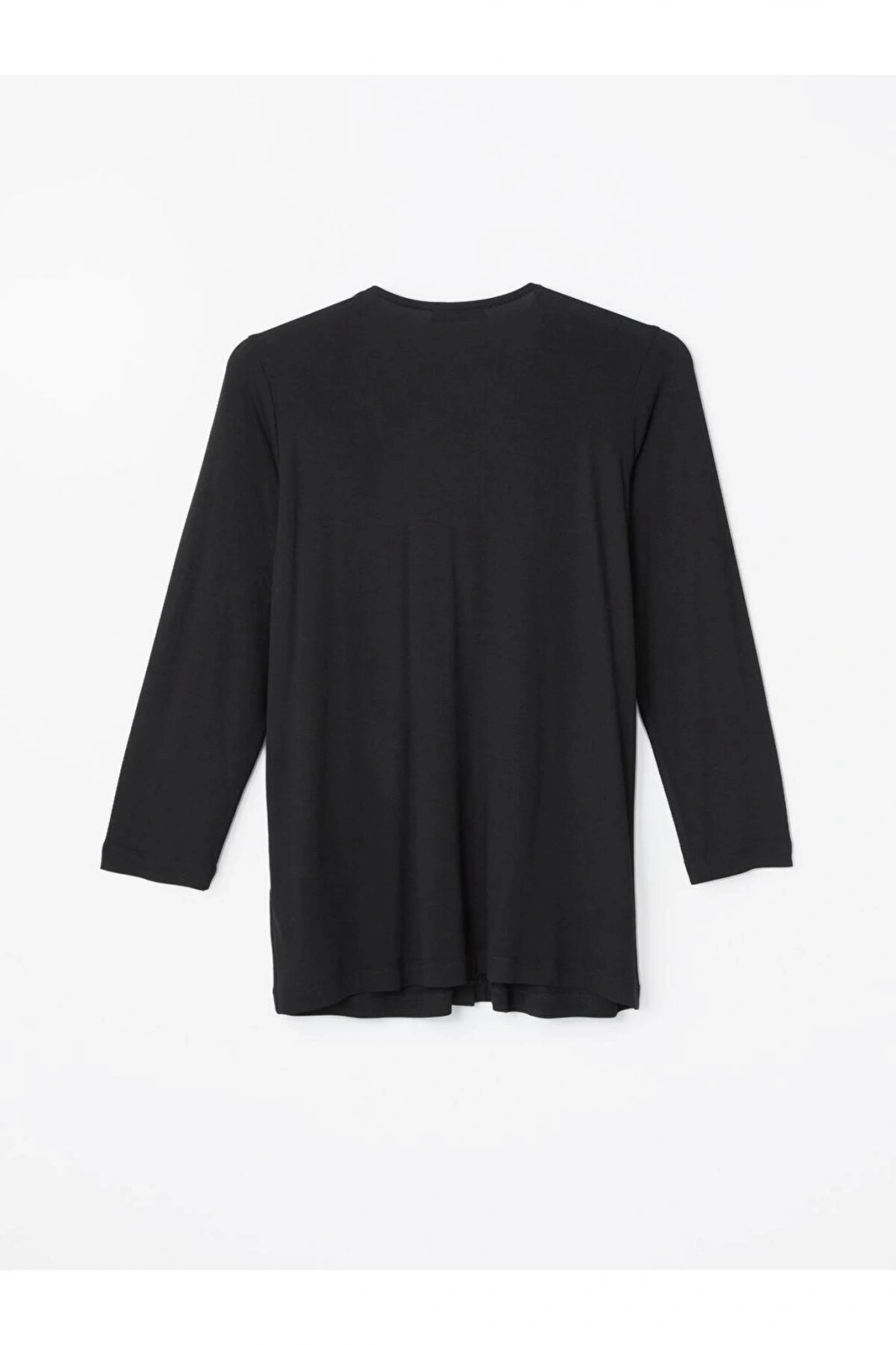 V Yaka Düz Uzun Kollu Kadın Hırka (S4)