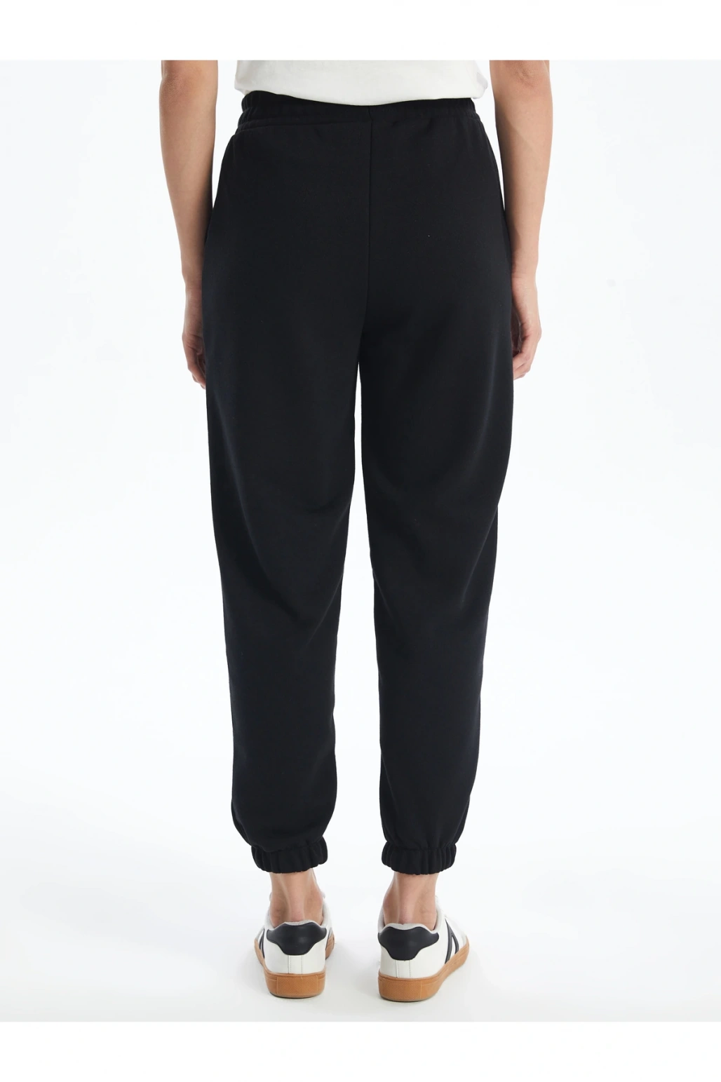 Kadın Beli Lastikli Düz Jogger Eşofman Altı