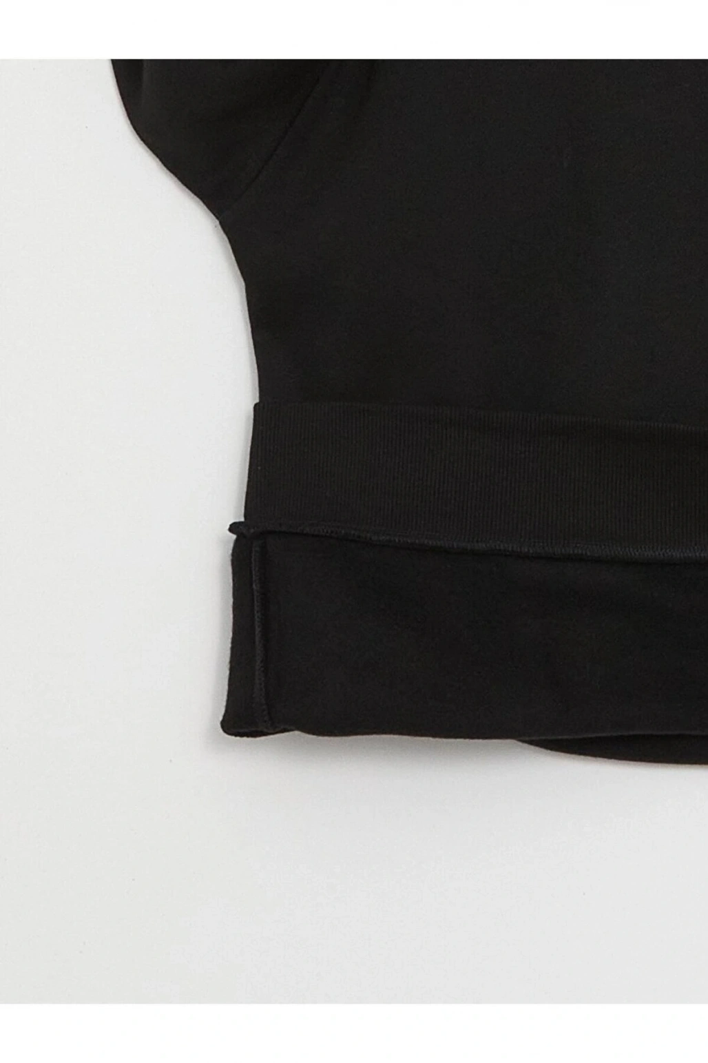 LCW Vision Bisiklet Yaka Baskılı Uzun Kollu Oversize Kadın Sweatshirt