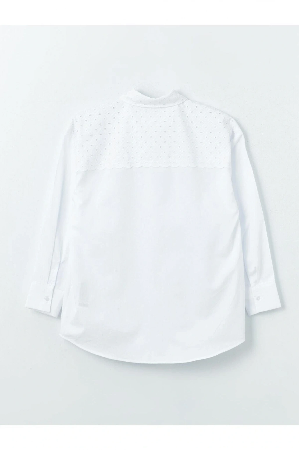 LCW Modest Kendinden Desenli Uzun Kollu Oversize Kadın Gömlek Tunik