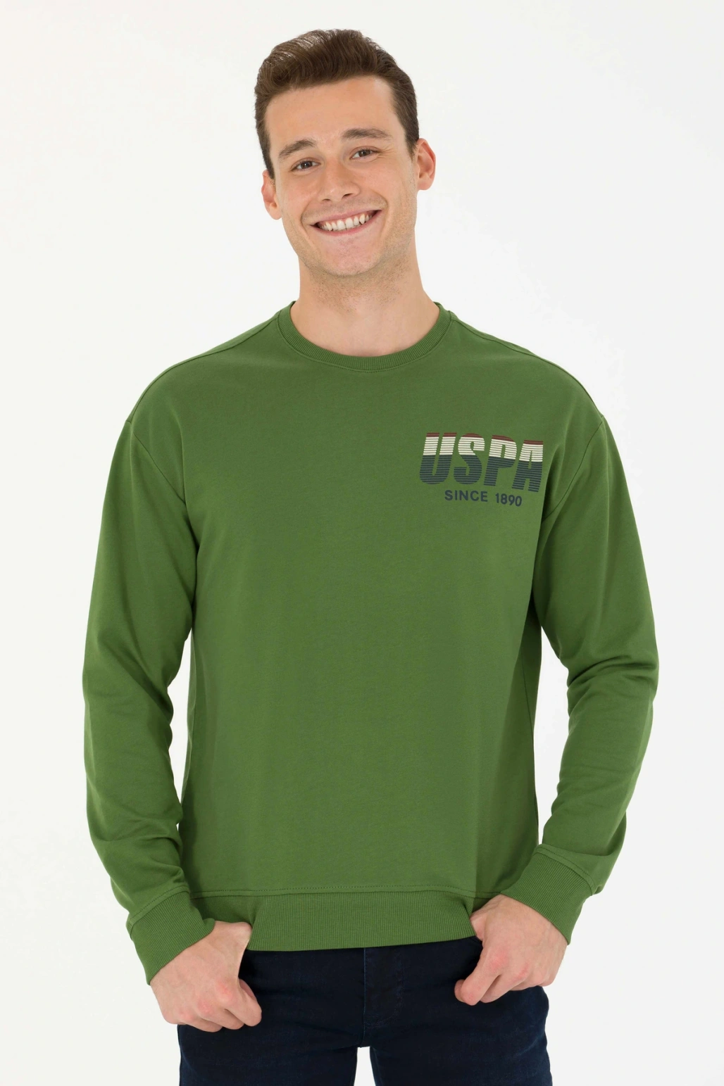 Erkek Yeşil Sweatshirt 50270752-VR054