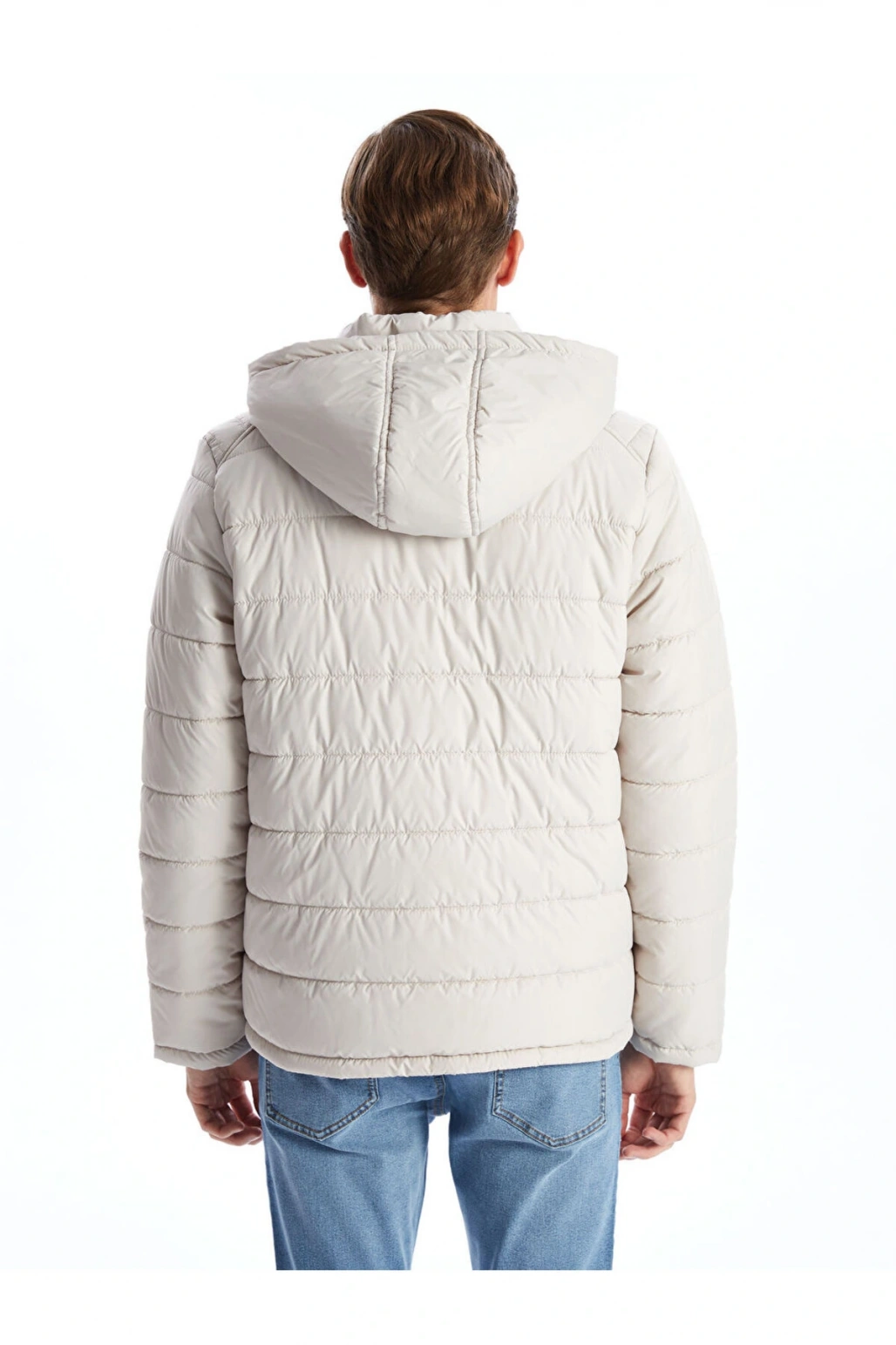 Standart Kalıp Kapüşonlu Erkek Şişme Mont