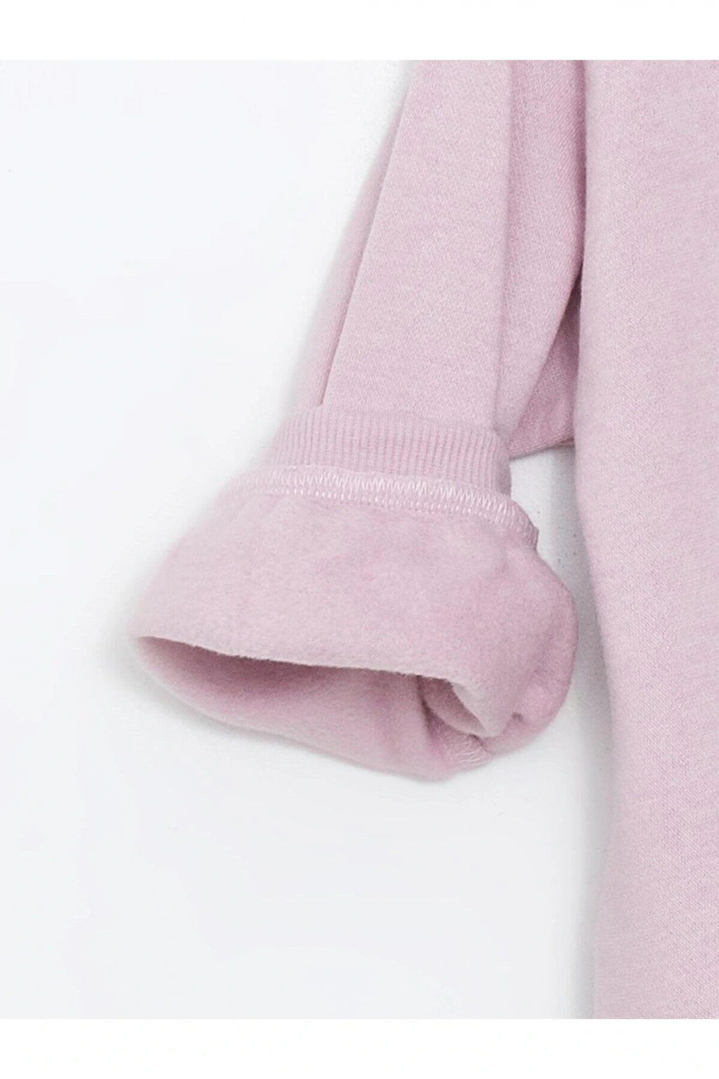 LCW Kids Bisiklet Yaka Kalın Baskılı Kız Çocuk Sweatshirt