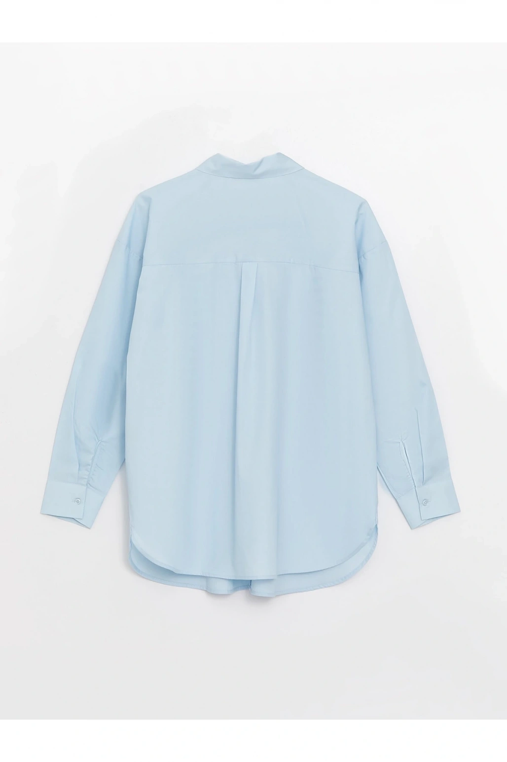 Düz Uzun Kollu Poplin Hamile Gömlek