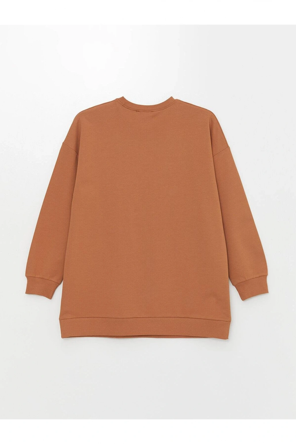 LCW Modest Bisiklet Yaka Baskılı Kadın Sweatshirt Tunik