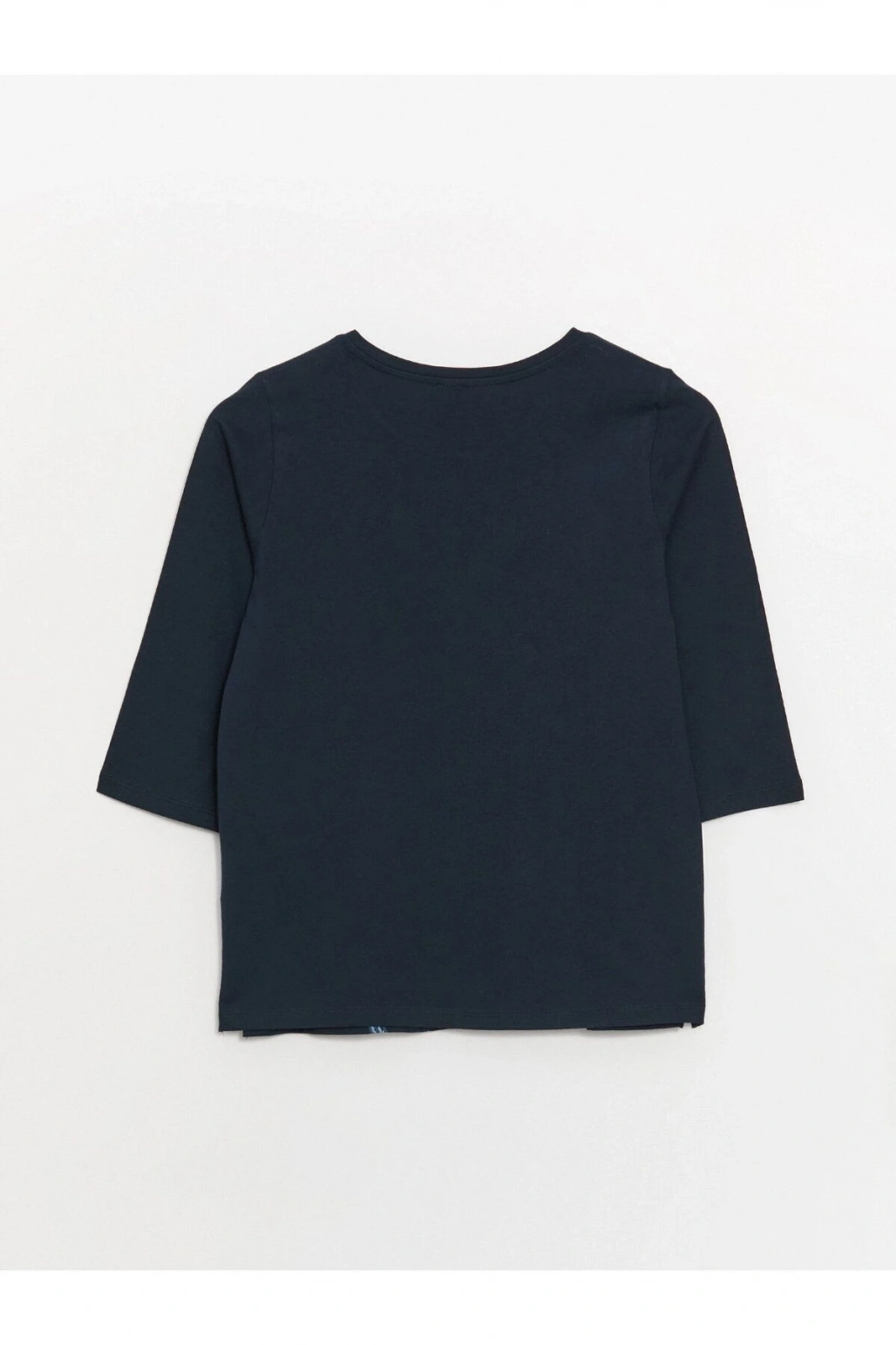 Bisiklet Yaka Çiçekli Kadın Bluz