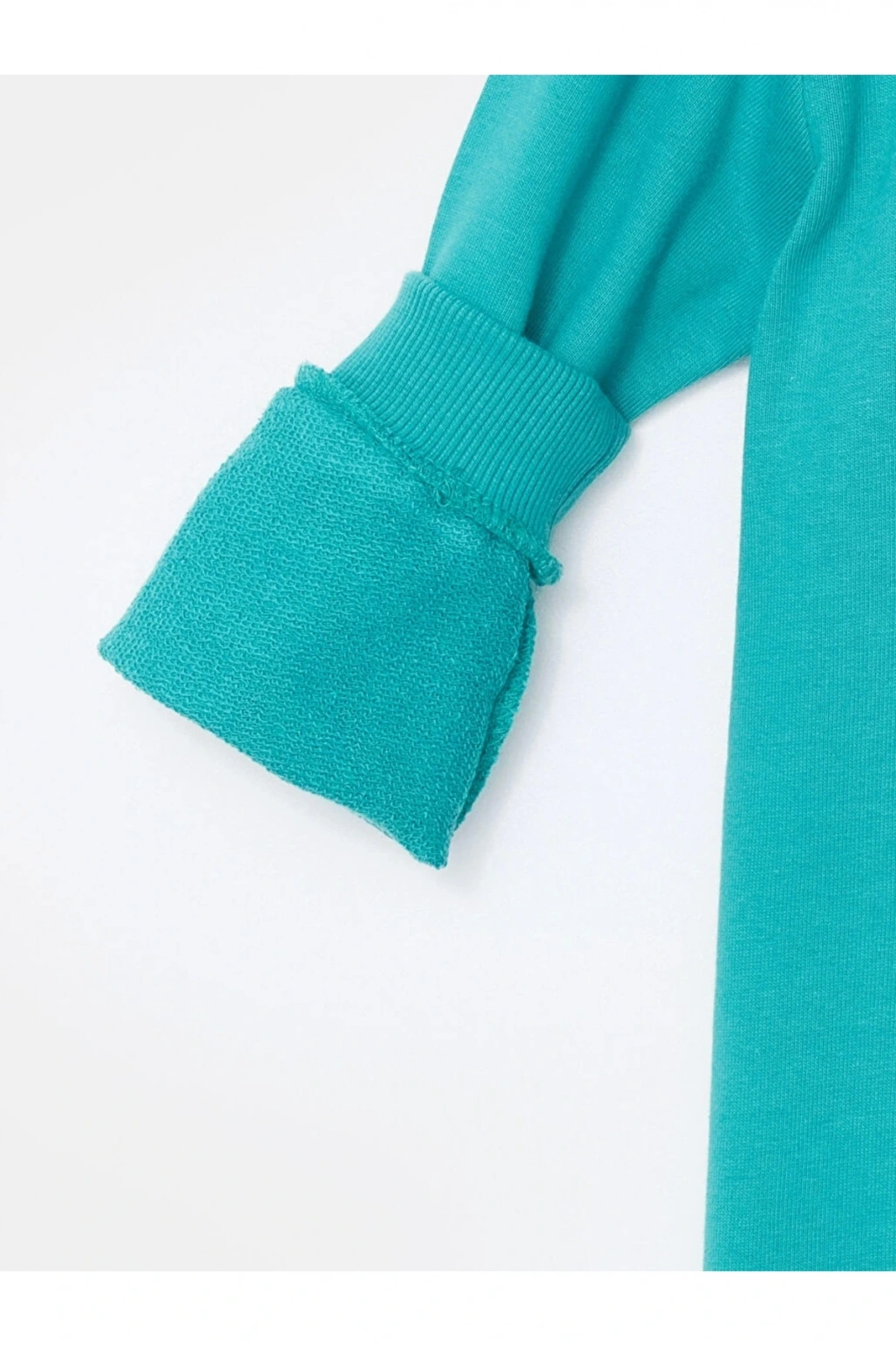 Lcw Kids Turkuaz Bisiklet Uzun Kollu Baskılı Erkek Bebek Sweatshirt Ve Eşofman Alt 2li Takım