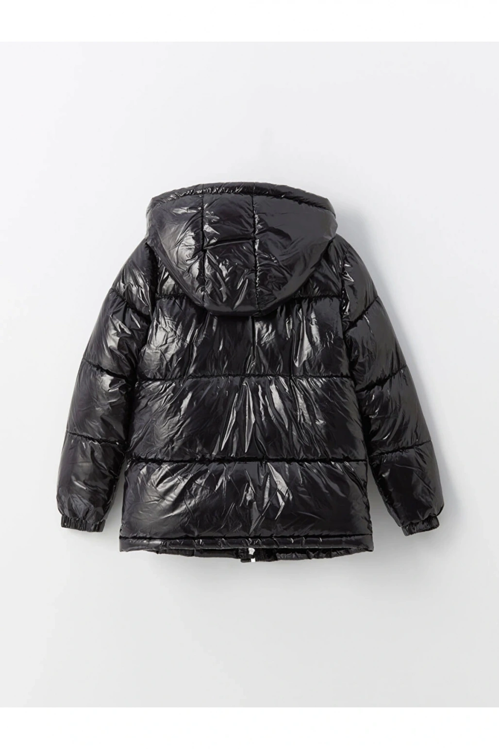 Kapüşonlu Kız Çocuk Mont