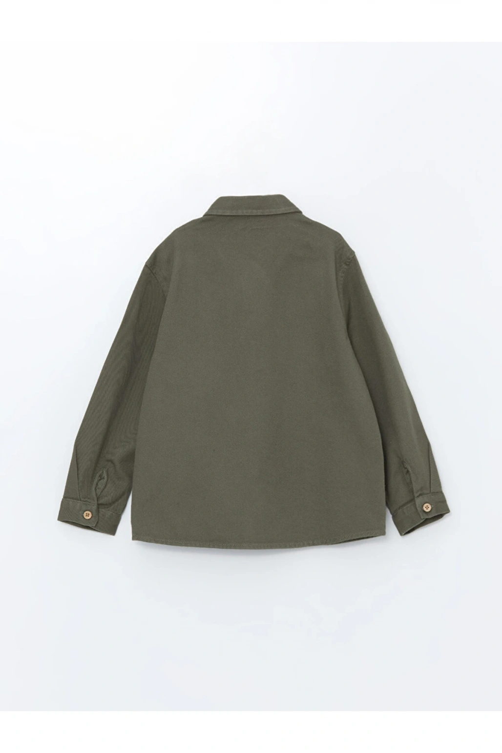 Haki Uzun Kollu Basic Erkek Çocuk Gömlek