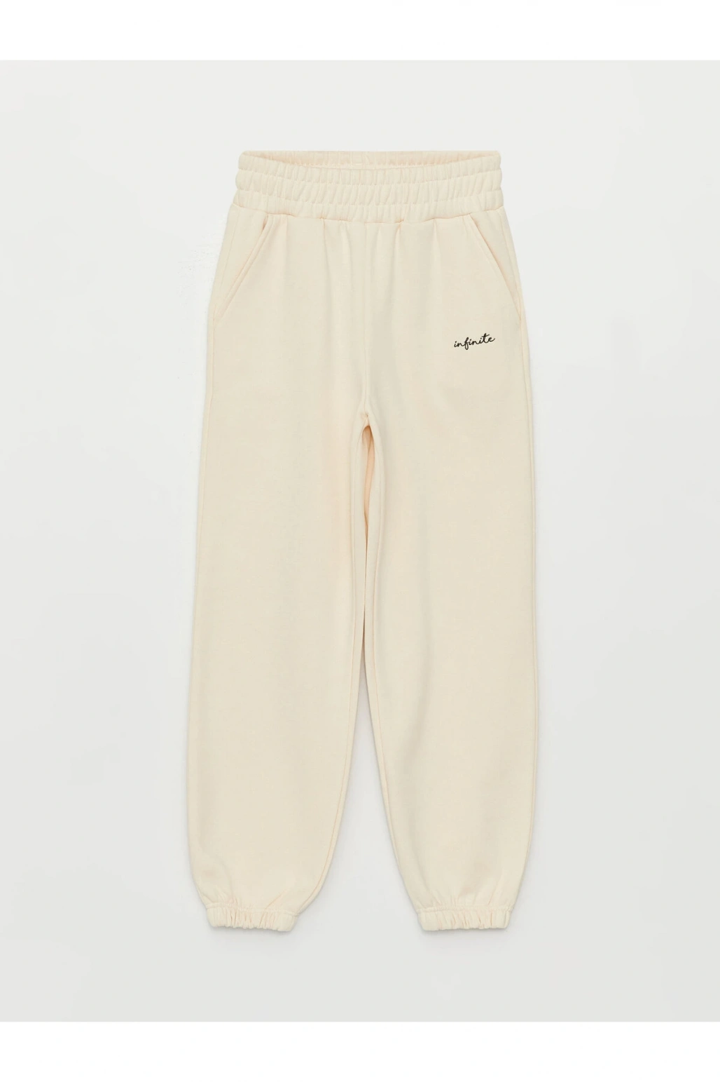 Beli Lastikli Nakışlı Kadın Jogger Eşofman Altı