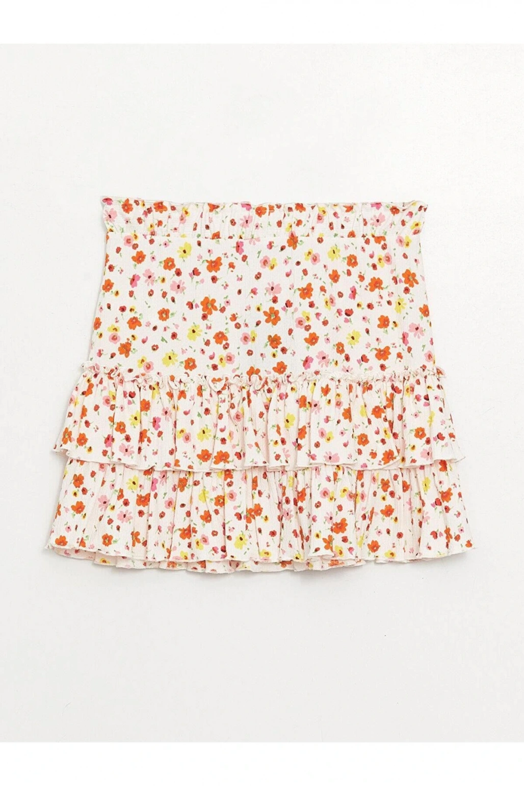 XSIDE Beli Lastikli Çiçekli Kadın Etek