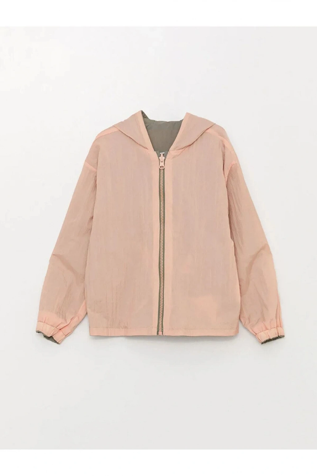 LCW Kids Kapüşonlu Çift Taraflı Kız Çocuk Mont