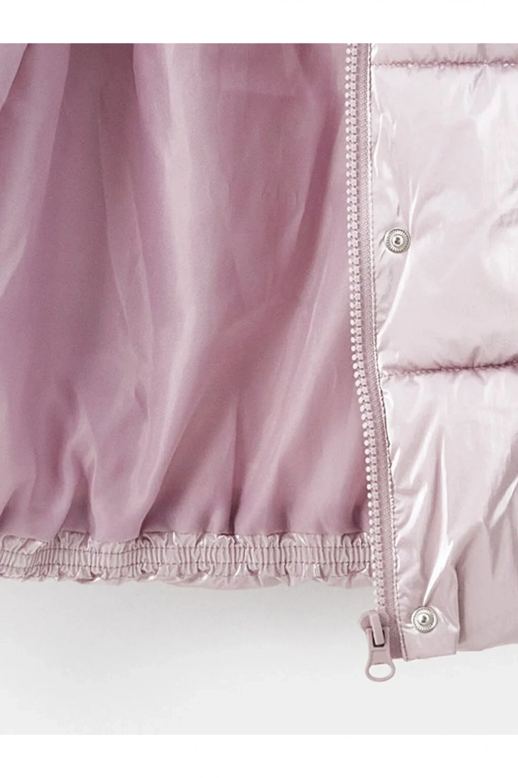 LCW Kids Mat Lila Kapüşonlu Kız Çocuk Şişme Mont