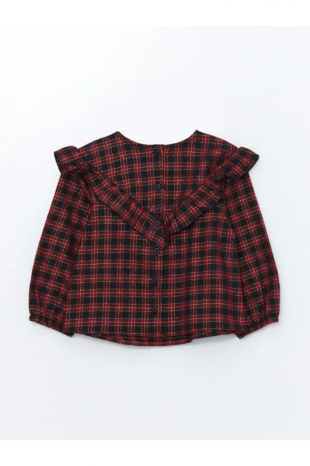 Lcwk Uzun Kollu Kız Bebek Ekose Gömlek