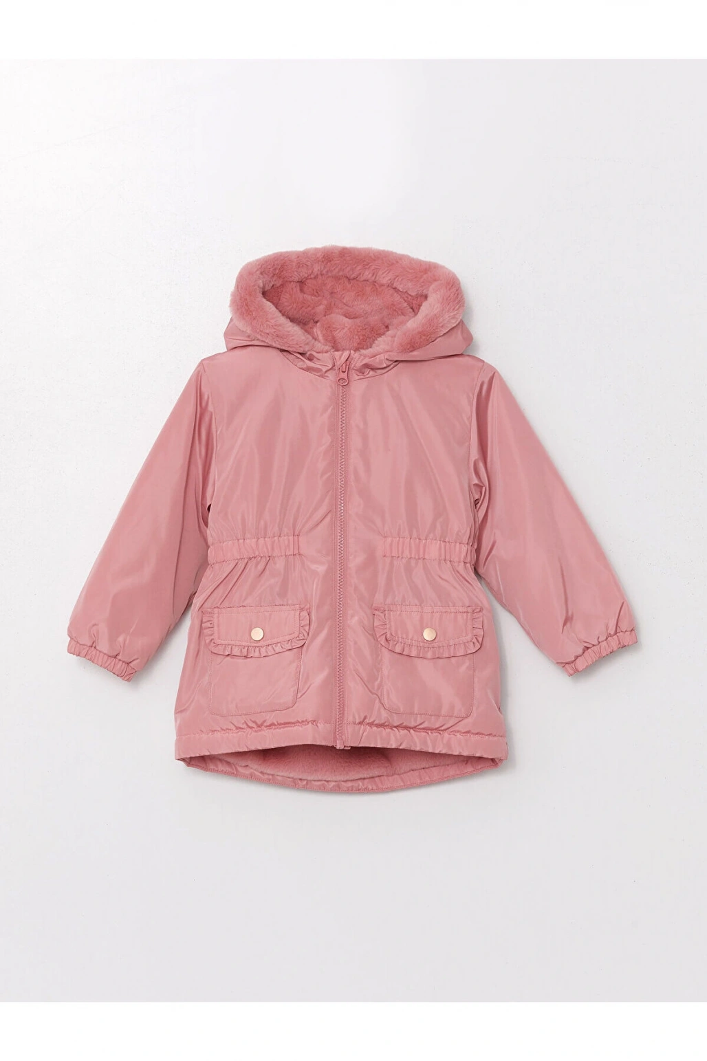 Lcwk Kapüşonlu Kız Bebek Şişme Mont