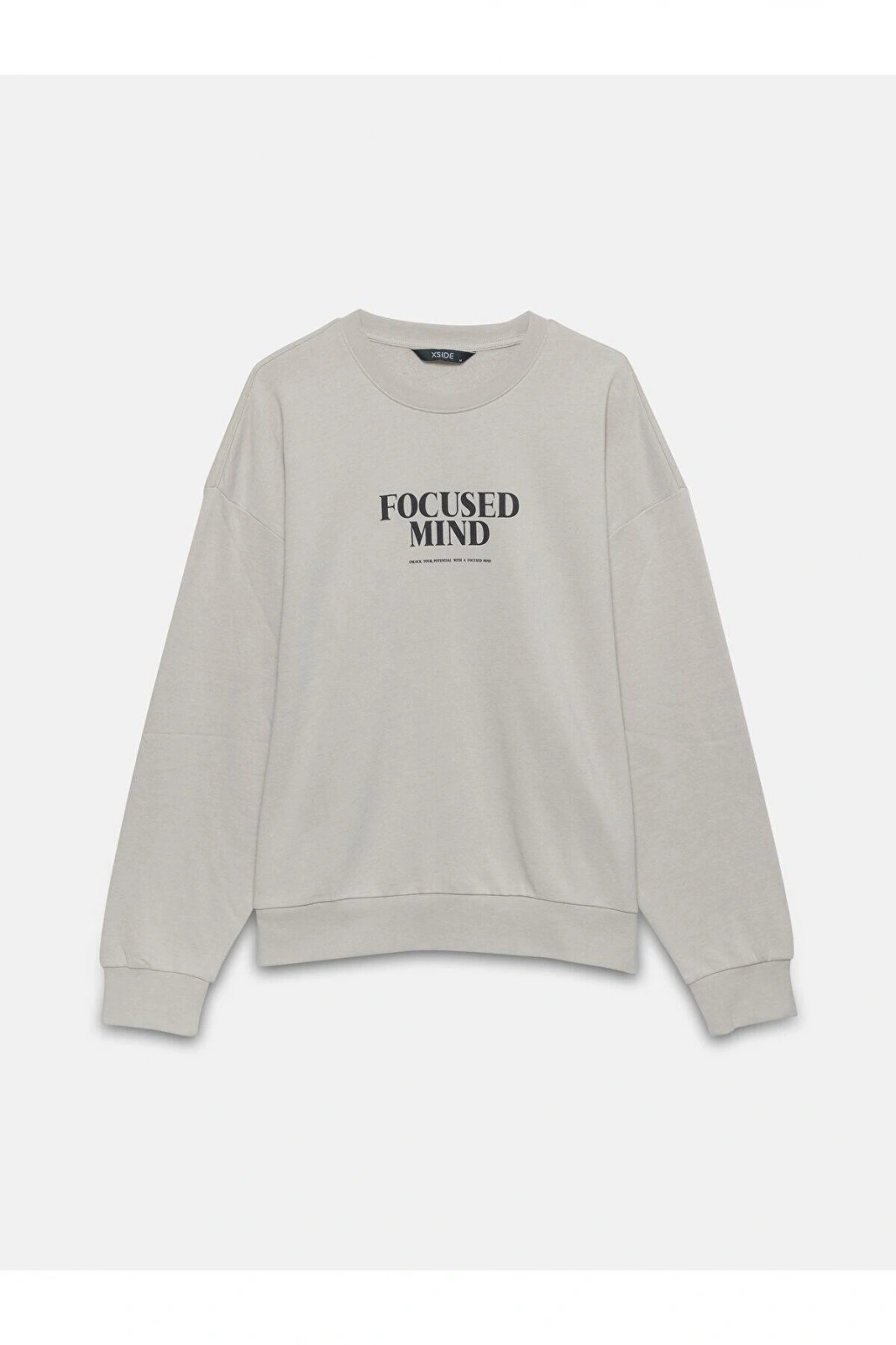 LCW Casual Bisiklet Yaka Baskılı Uzun Kollu Sweatshirt