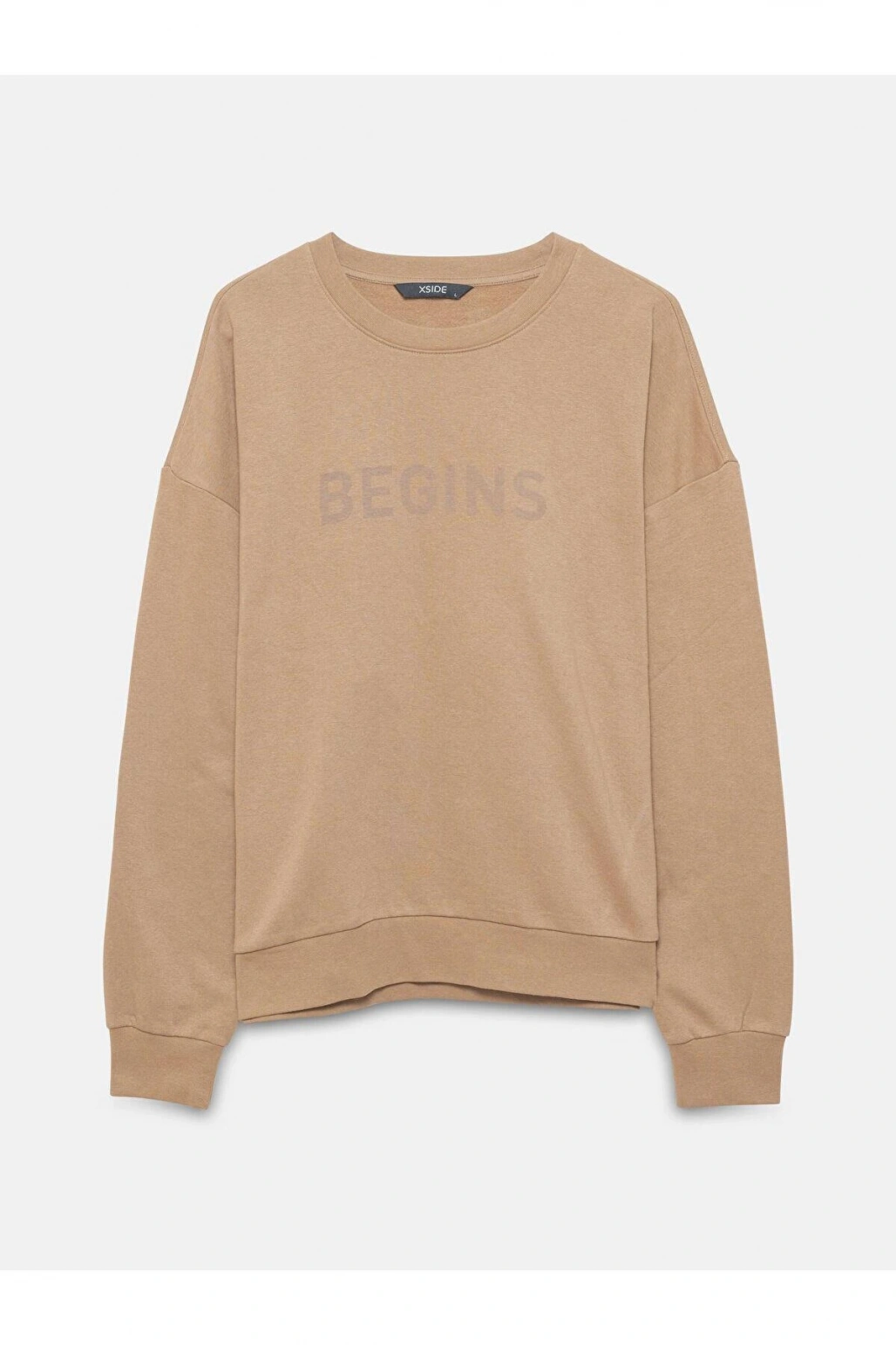 LCW  Desen Bisiklet Yaka Baskılı Erkek Kalın Sweatshirt