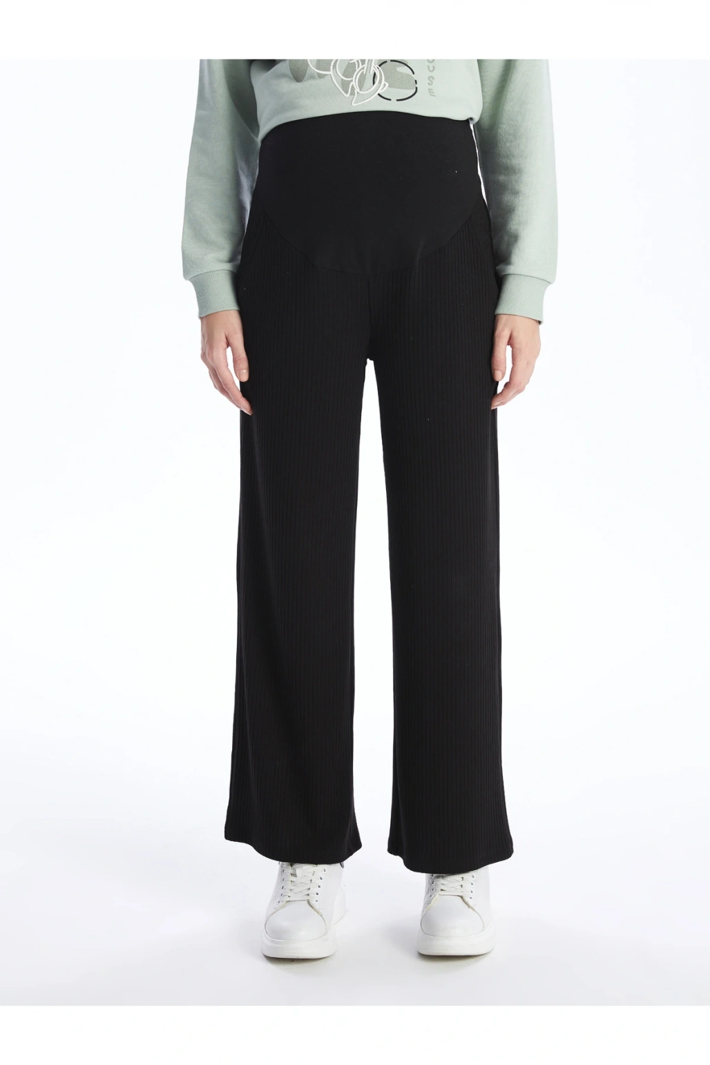 Beli Lastikli Karın Panelli Hamile Pantolon