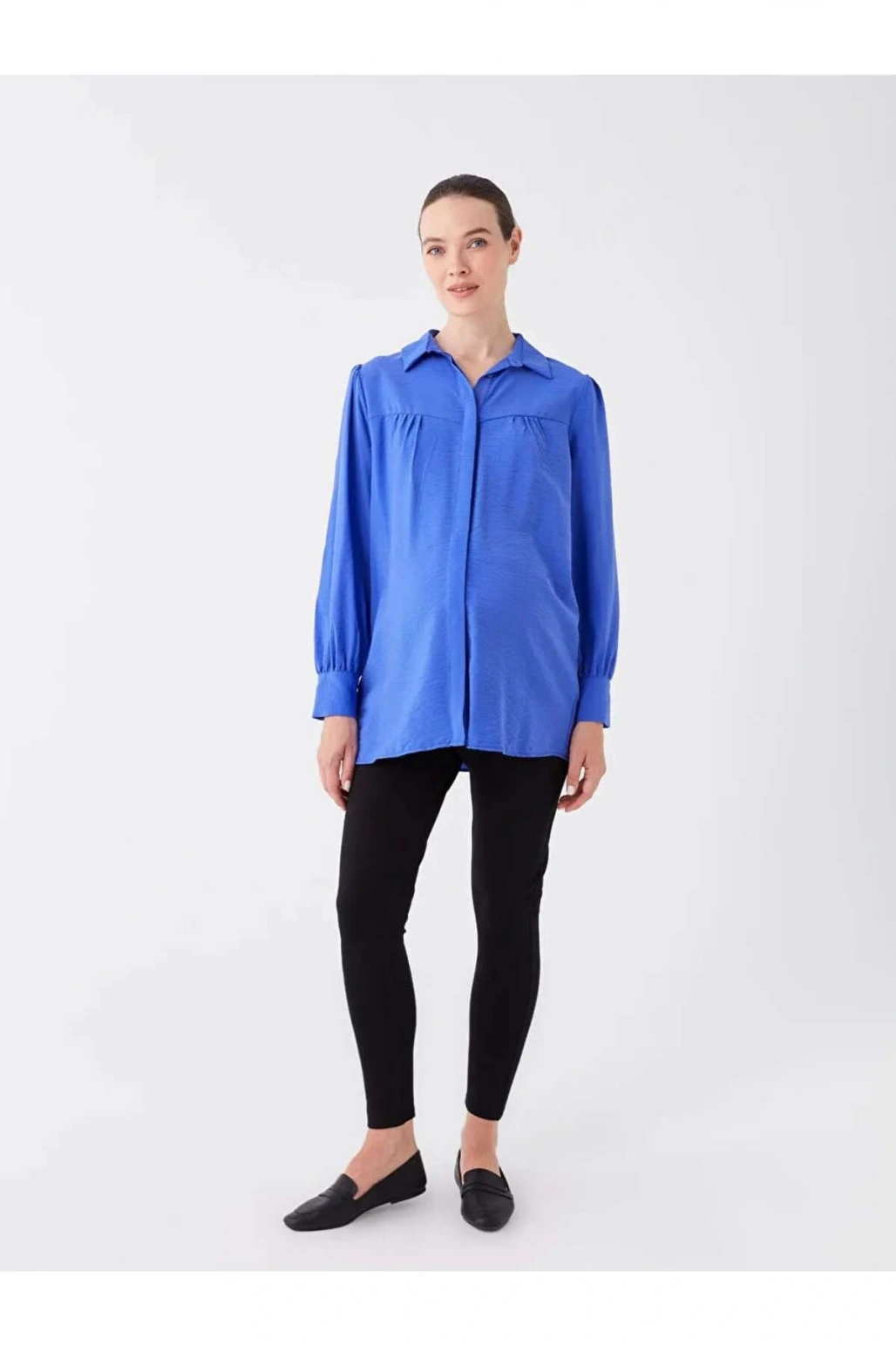 LCWAIKIKI Maternity Siyah Karın Panelli Düz Hamile Tayt