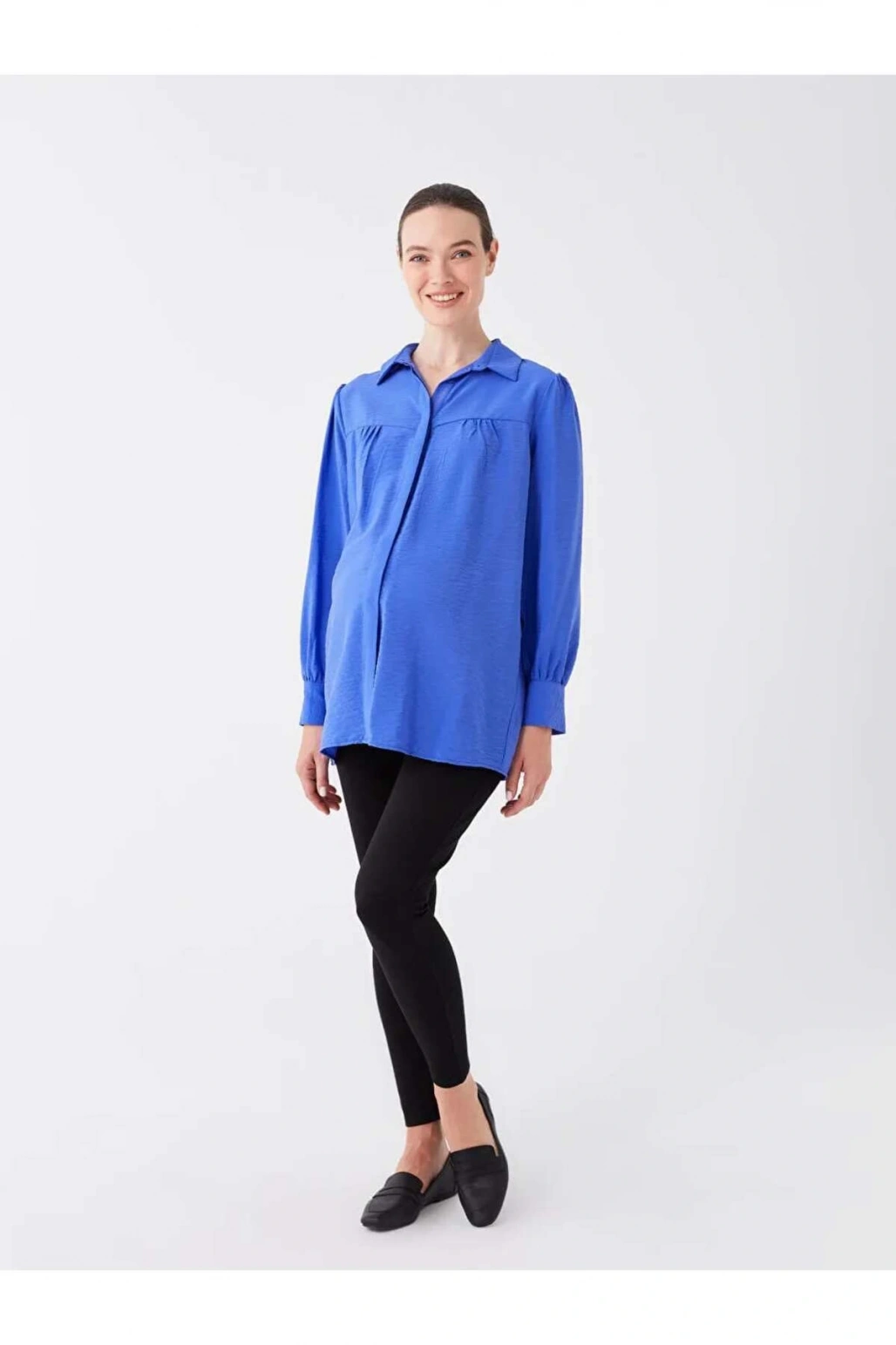 LCWAIKIKI Maternity Siyah Karın Panelli Düz Hamile Tayt