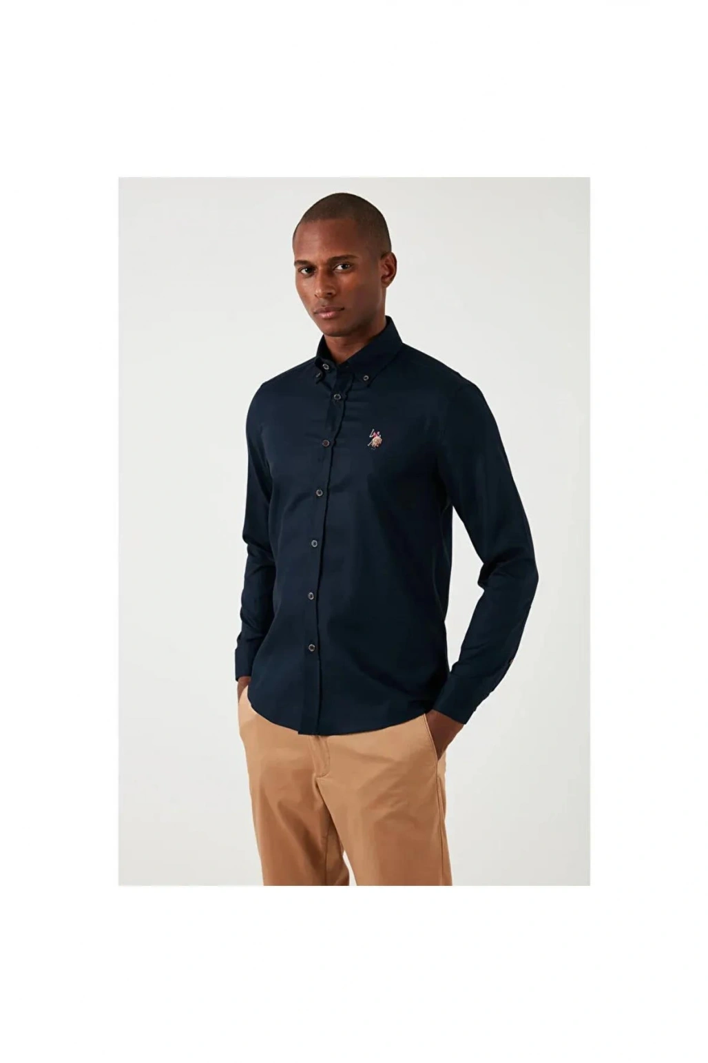 Erkek Minimalist Uzun Kol Gömlek - Regular Fit