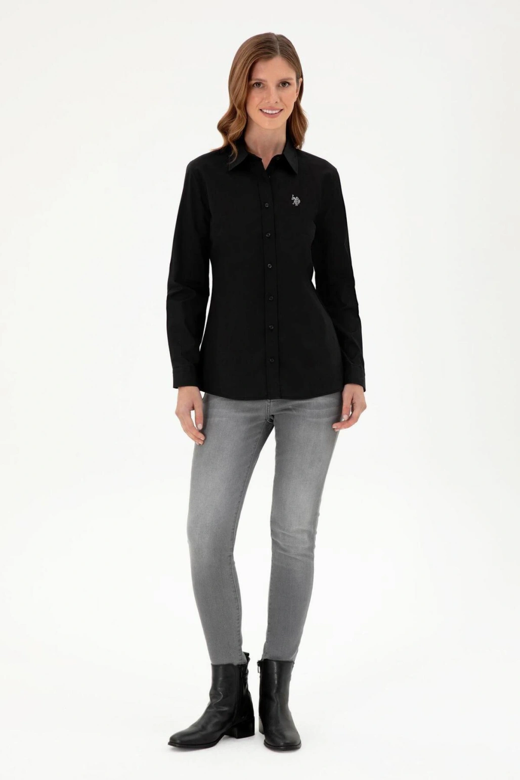 U.S. Polo Assn. G082Gl004-1961333 Kadın Dokuma Gömlek