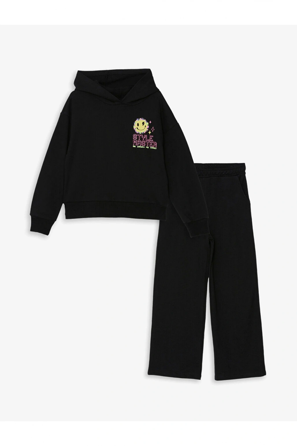 Lw - Kapüşonlu Kız Çocuk Eşofman Takım