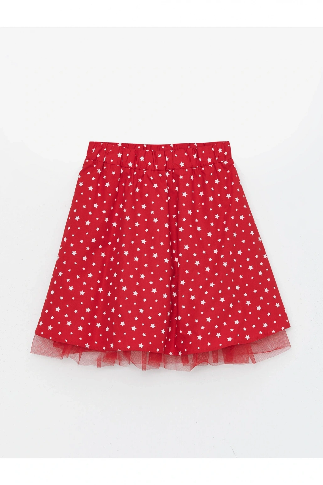 Beli Lastikli Baskılı Kız Çocuk Etek