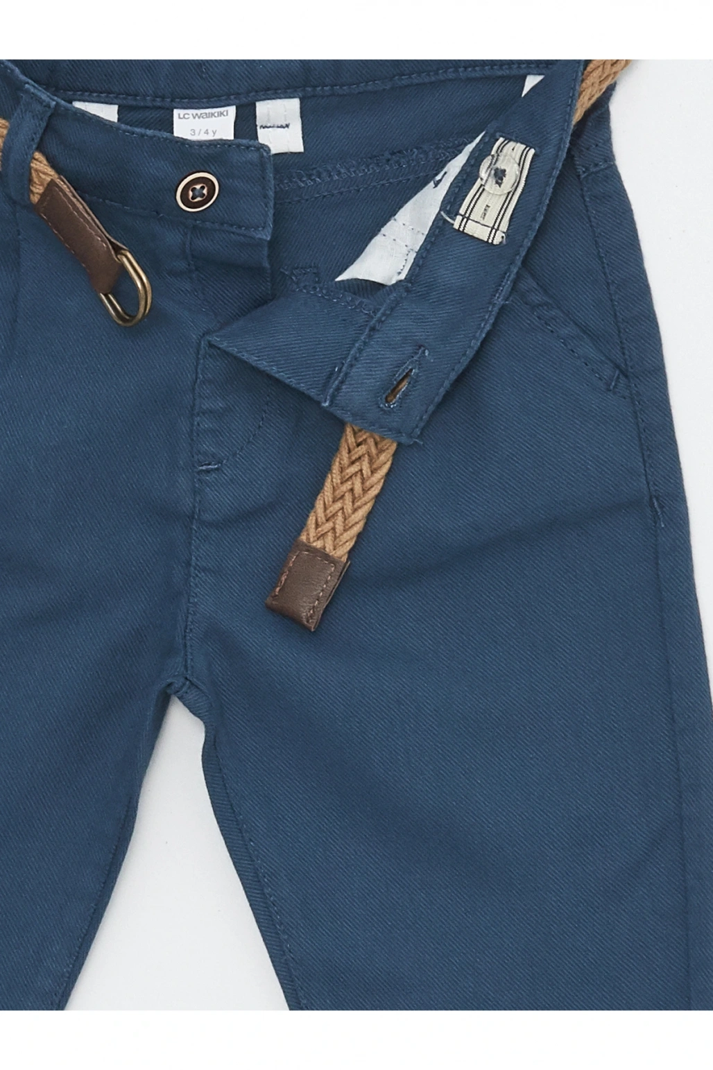 Basic Erkek Bebek Kemerli Pantolon