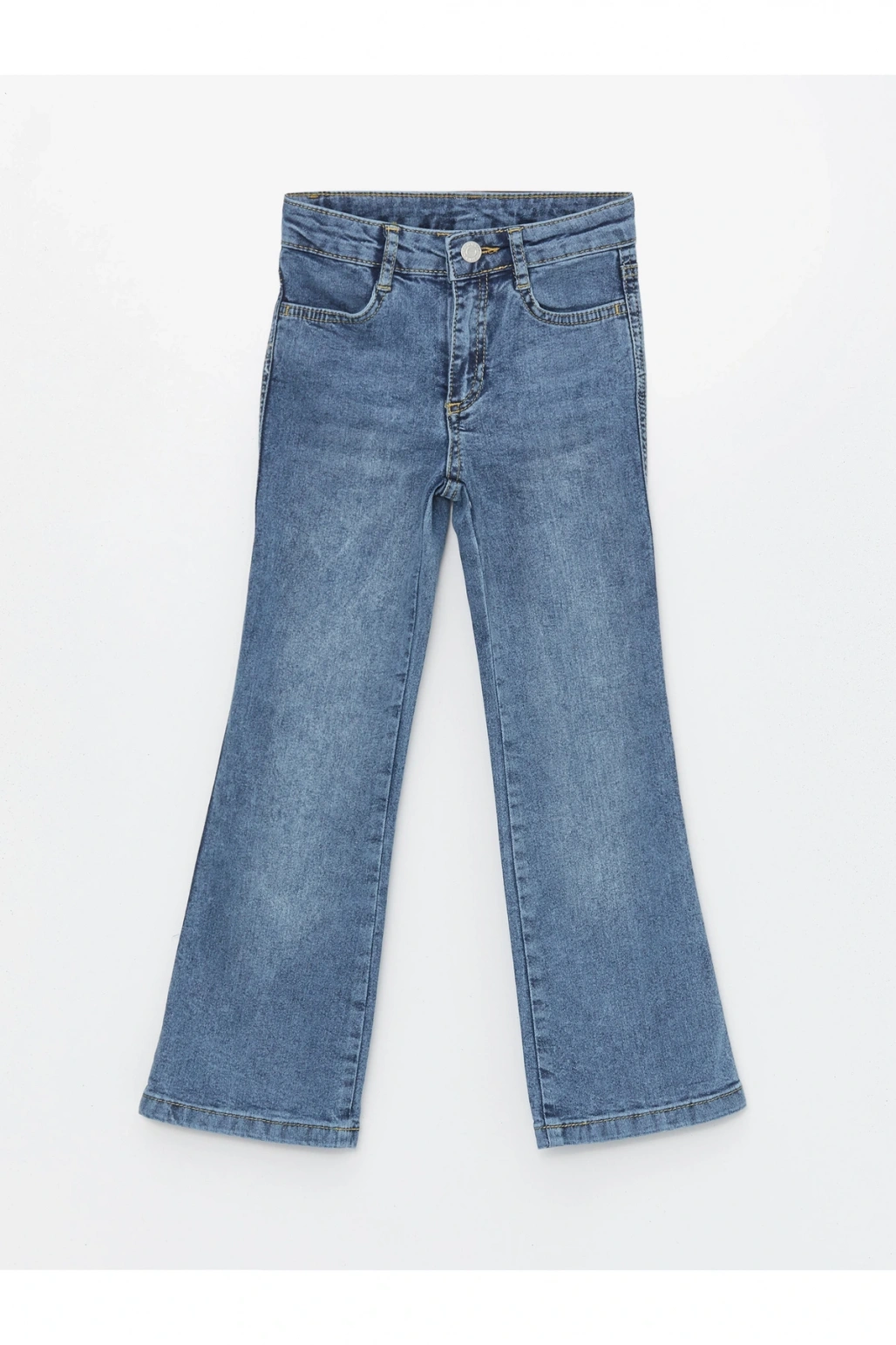 Basic İspanyol Paça Kız Çocuk Jean Pantolon