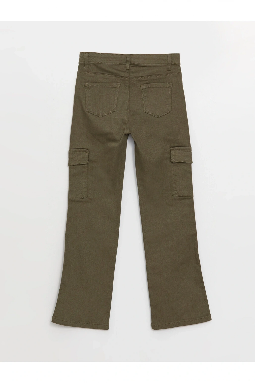 İspanyol Paça Kız Çocuk Kargo Jean Pantolon