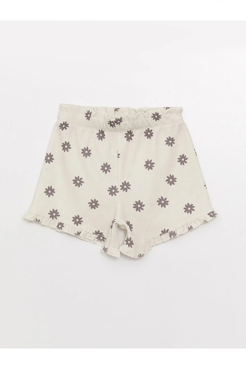 Lcw Kids Bisiklet Yaka Baskılı Kısa Kollu Kız Çocuk Tişört Ve Şort